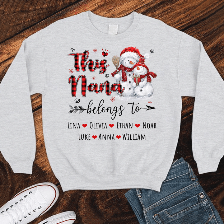 Christmas - This Nana Belong To Grandkids | Personalized Sweatshirts