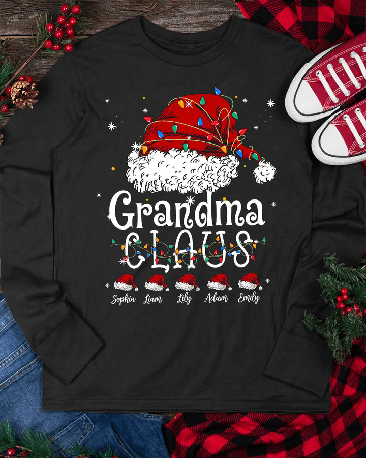 Grandma Claus - 2022 | Personalized Long Sleeve Shirt