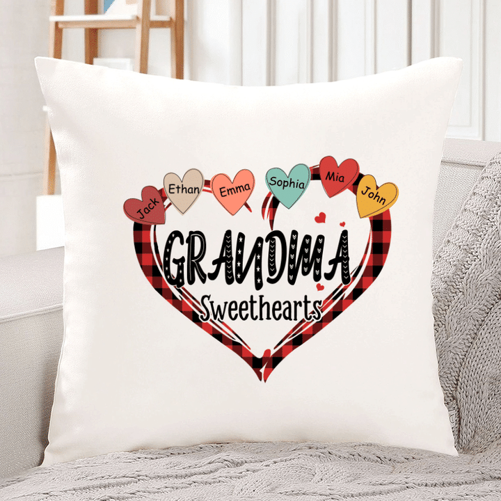 Personalized Grandma's Sweethearts With Grandkids Valentine