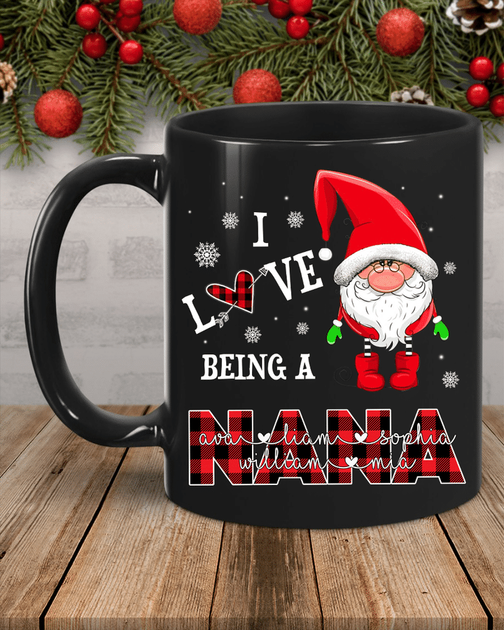 Christmas - I Love Being A Nana | Personalized Mug