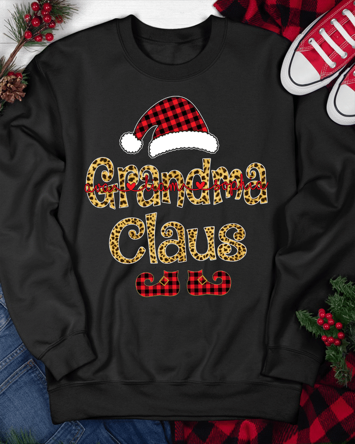 Grandma Claus 2022 - Leopard | Personalized Sweatshirts
