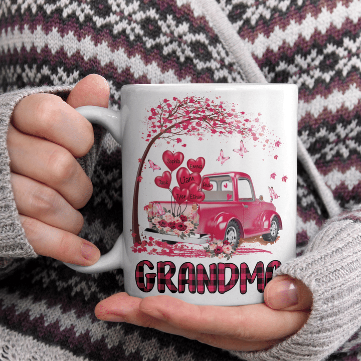 Grandma With Grandkids - Truck Love | Personalized Mug