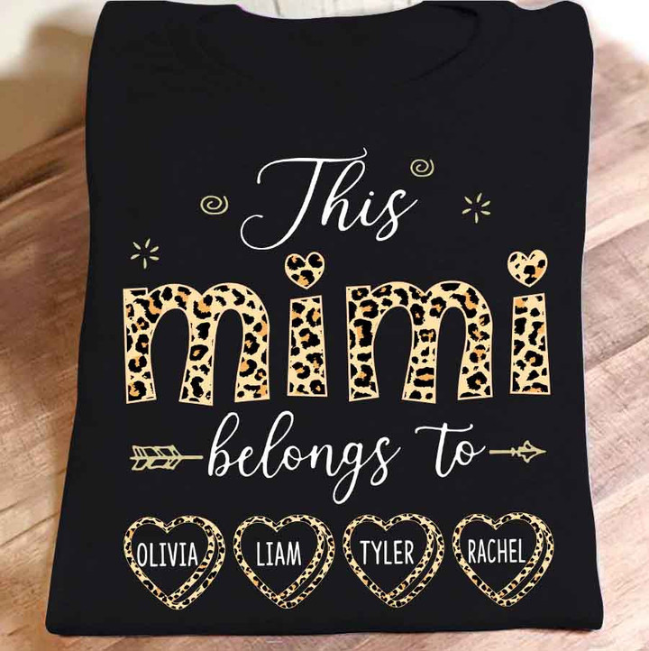 This Mimi Belongs To Grandkids Valentine | Personalized T-Shirt