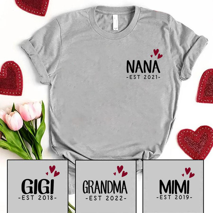 Nana Est Heart | Personalized T-Shirt