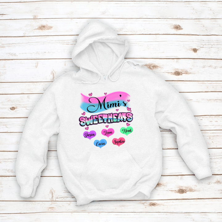 Mimi's Sweethearts Hearts Kid Names | Personalized Hoodie