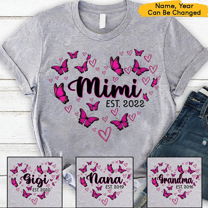 Mimi Est Butterfly Heart Pink