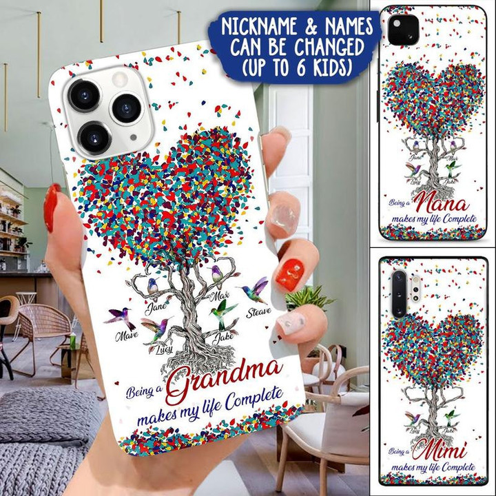 Being A Grandma hummingbird Makes My Life Complete Personalized Phone Case