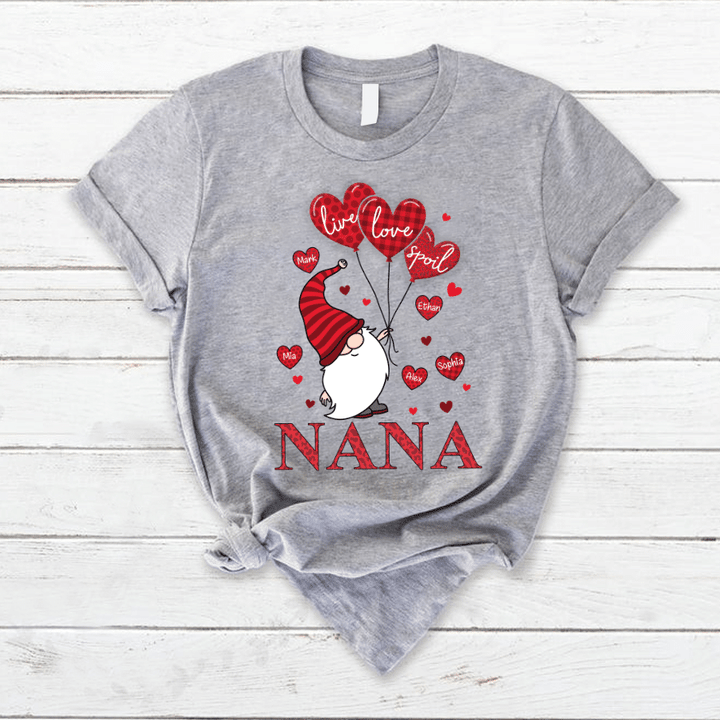 Live Love Spoil Nana Gnome Heart