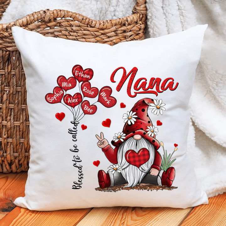 Blessed To Be Called Nana Gnome Pillow