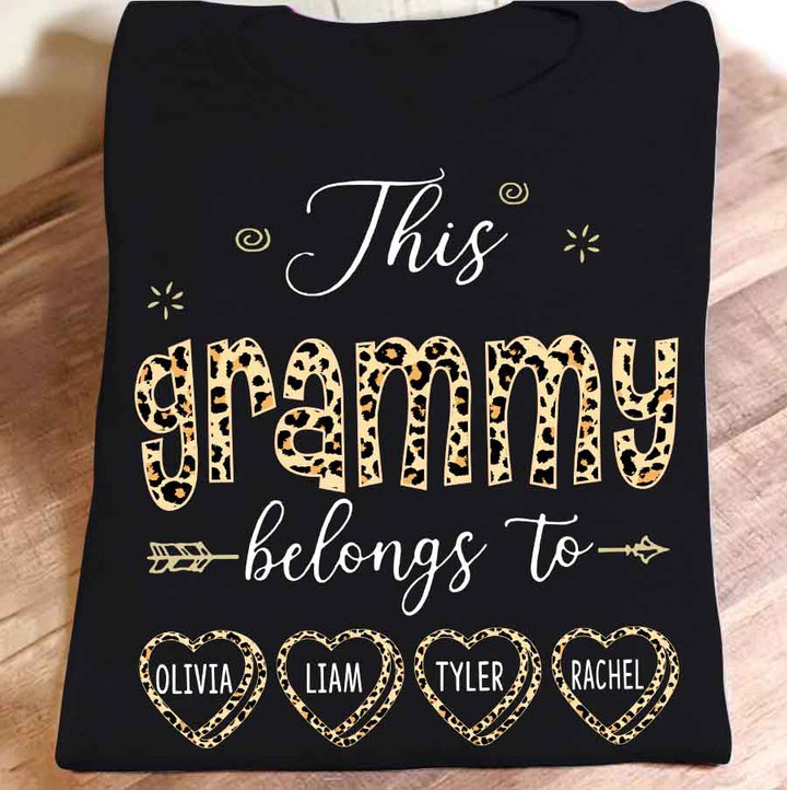 This Grammy Belongs To Grandkids Valentine | Personalized T-Shirt