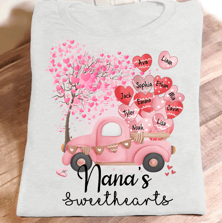Nana's Sweethearts Valentine | Personalized T-Shirt