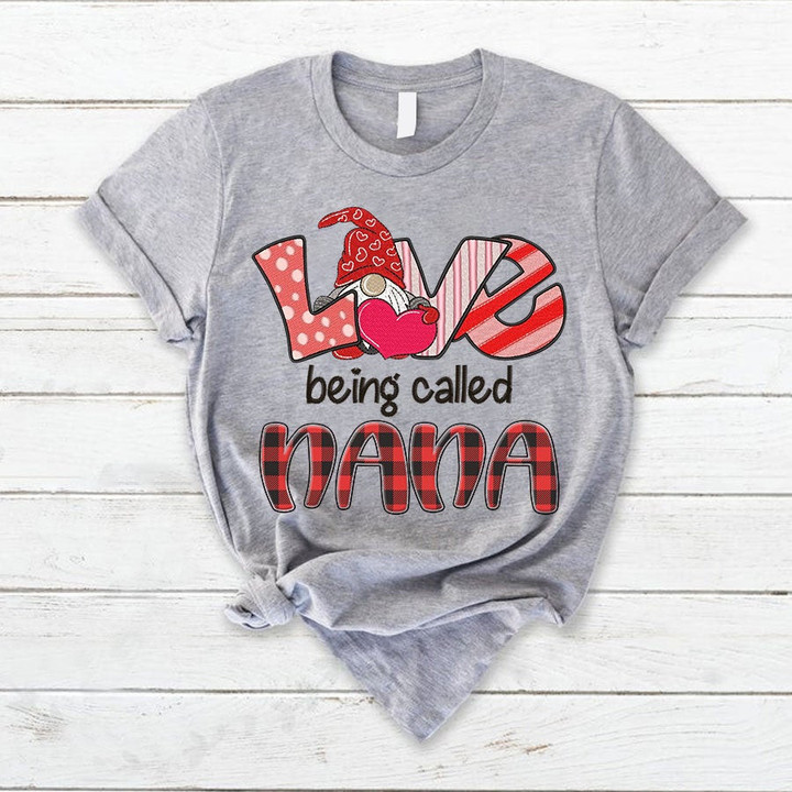 Personalized Love Being Called Nana Gnome T-Shirt