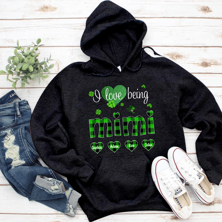 I Love Being A Mimi Saint Patrick's Day | Personalized Hoodie