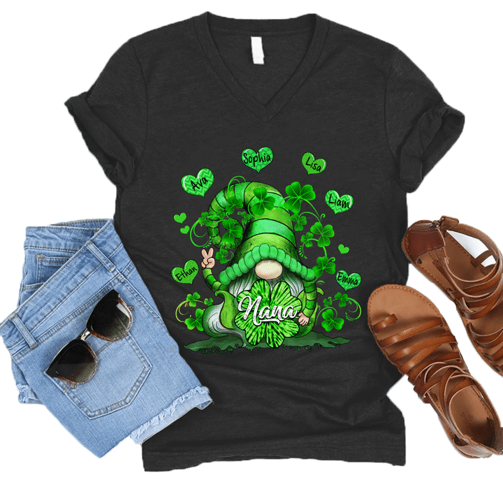 Nana Saint Patrick's Day | Personalized V-Neck Shirt