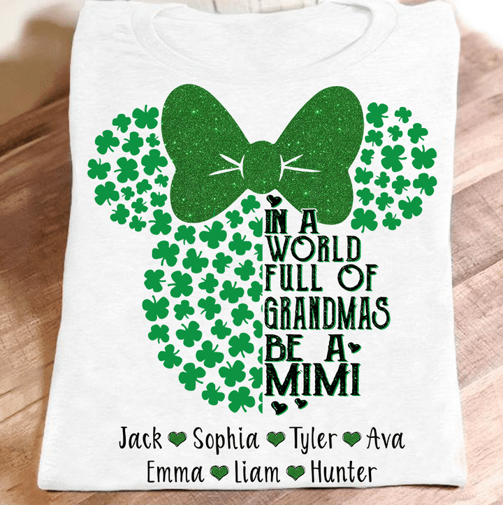 Be A Mimi With Grandkids Names - New | Personalized T-Shirt