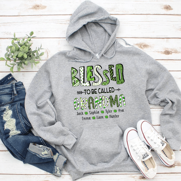Blessed to be called Grandma With Grandkids Names | Personalized Hoodie