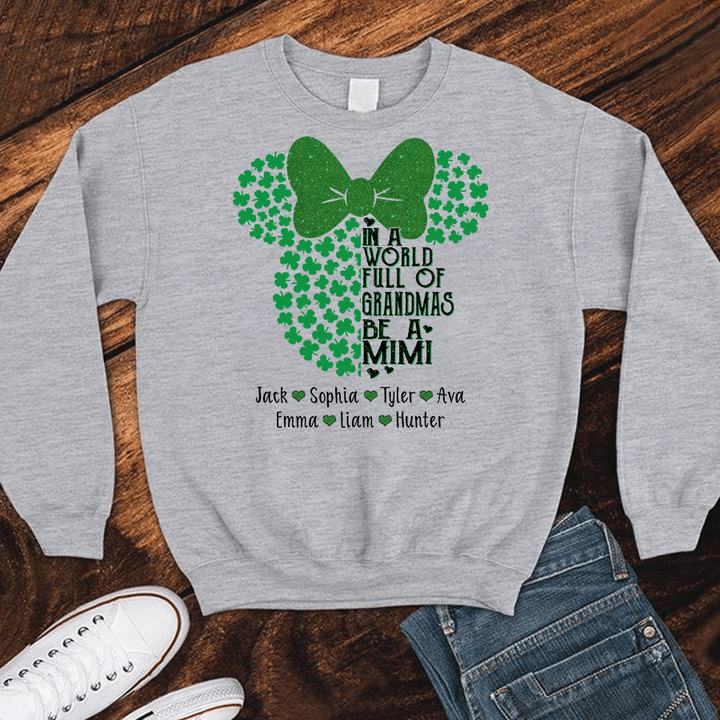 Be A Mimi With Grandkids Names - New | Personalized Sweatshirts