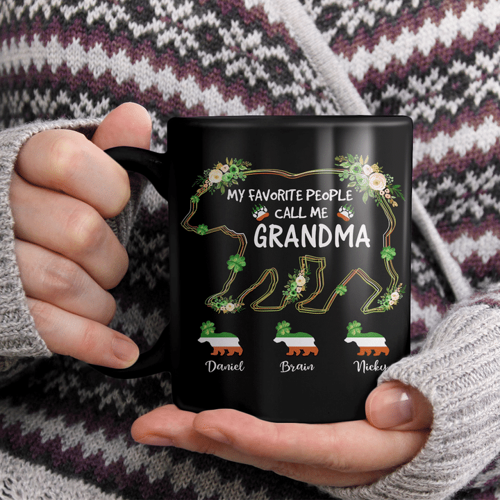 My Favorite People Call Me Grandma With Grandkids Names | Personalized Mug