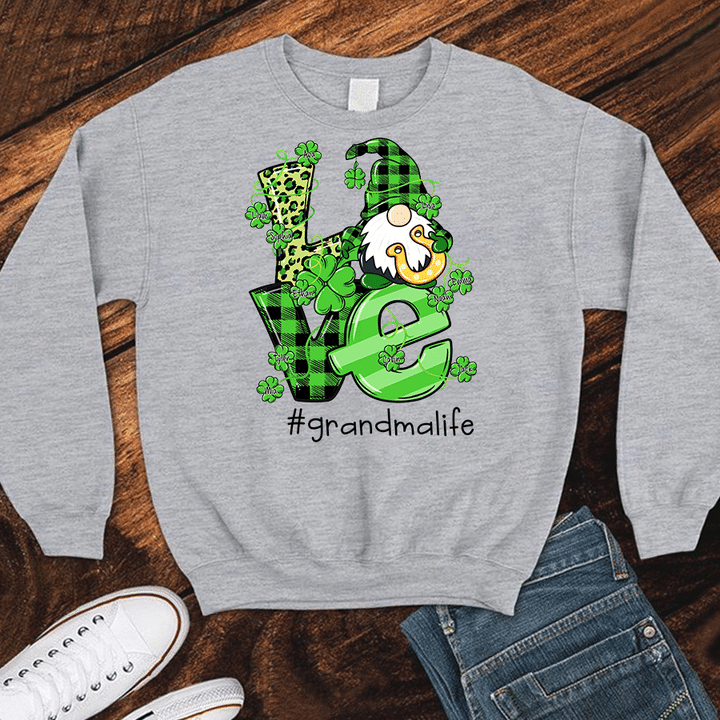 Love Grandma Life With Grandkids Names | Personalized Sweatshirts