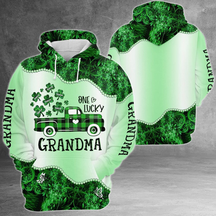 One Lucky Grandma St.Patrick's Day Personalized 3D Shirt