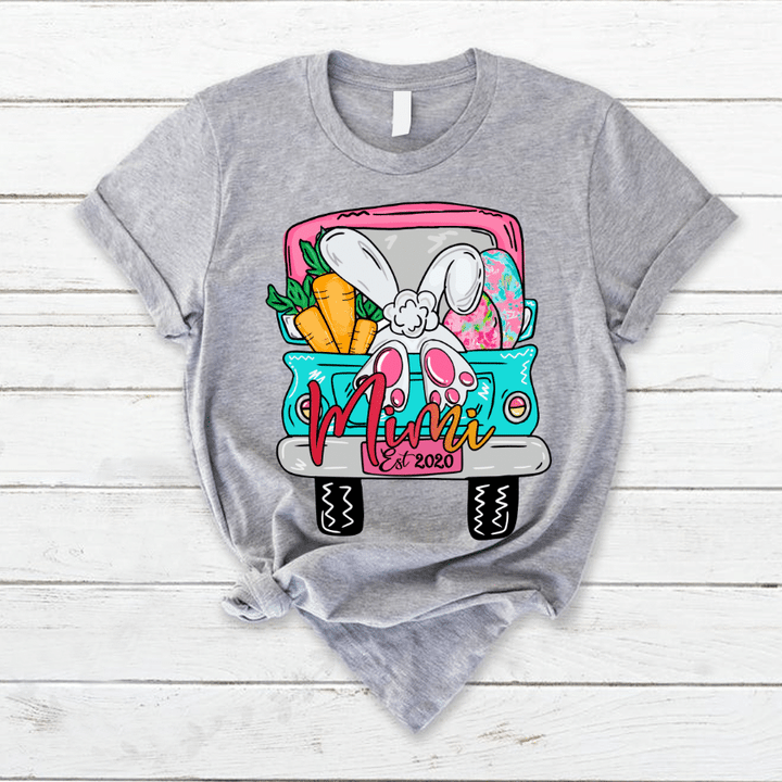 Personalized Bunny Truck Mimi Est T-Shirt