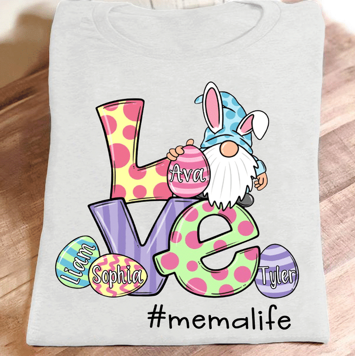Love Mema Life Easter | Personalized T-Shirt