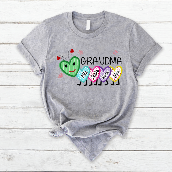 Grandma Bug Cute Heart | Personalized T-Shirt