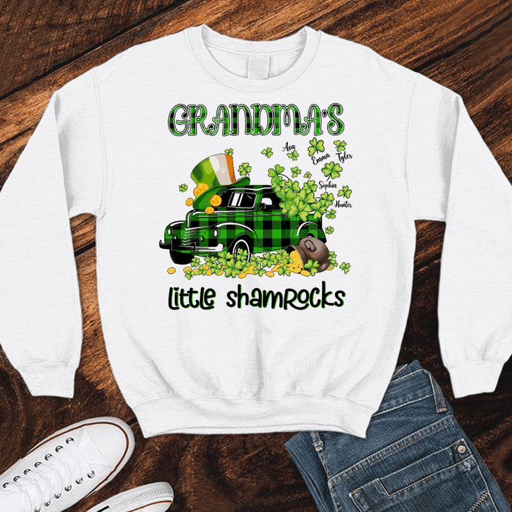 Grandma's Little Shamrocks | Personalized Sweatshirts