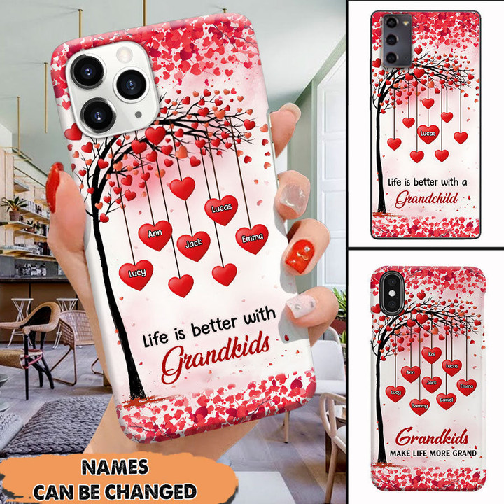 Sweet Heart Kid, Life Is Better With Grandkids, Gift for Grandma- Mom Personalized Silicone Phone case LPL21JAN22VA2 Silicone Phone Case Humancustom - Unique Personalized Gifts Iphone iPhone SE 2020 