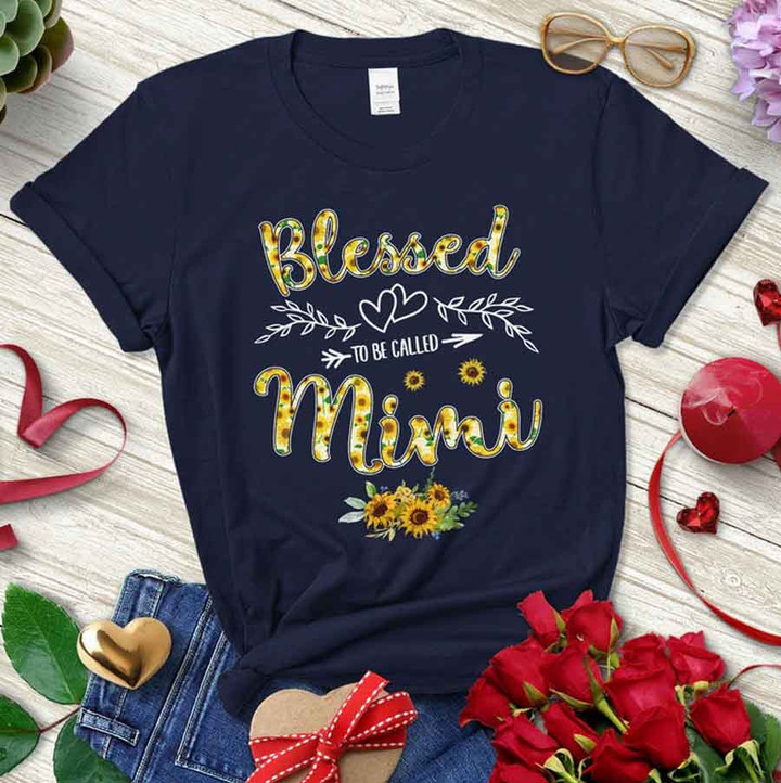 Blessed To Be Called Mimi Sunflower | Personalized T-Shirt
