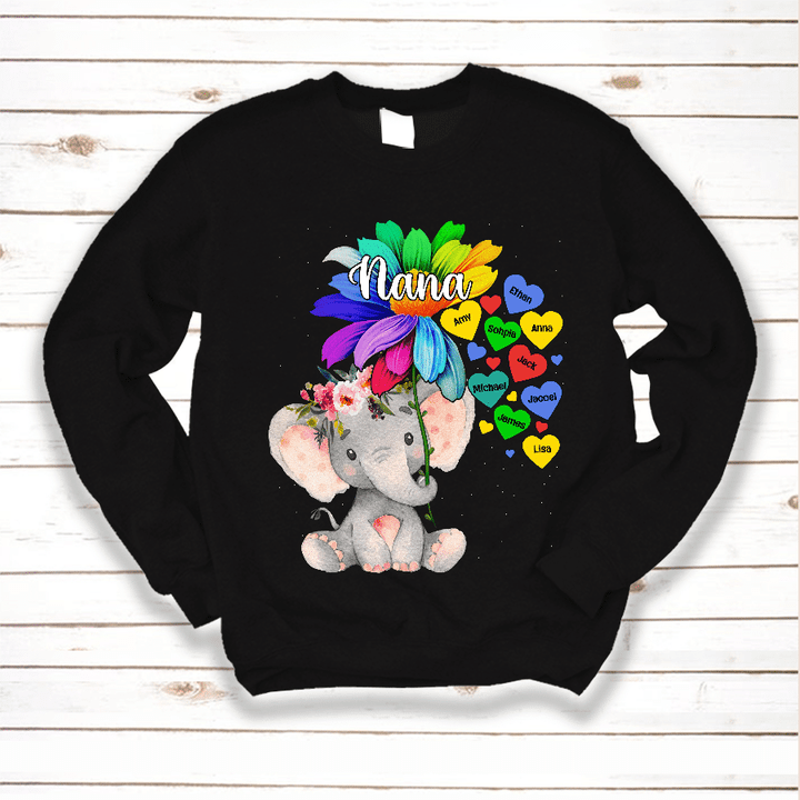 Nana Elephant Custom | Personalized Sweatshirts