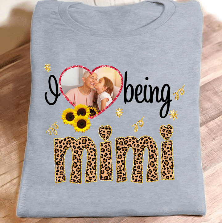 I Love Being Grandma Custom Picture | Personalized Shirt