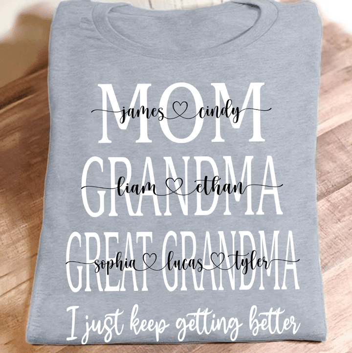 Mom Grandma Great Grandma | Personalized T-Shirt