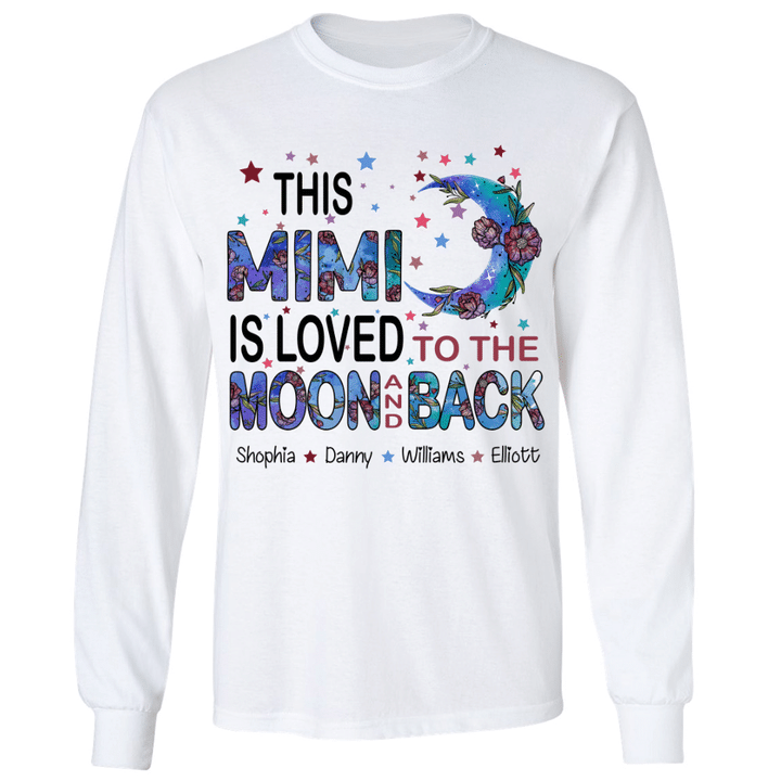 This grandma is loved to the moon and back Longsleeve
