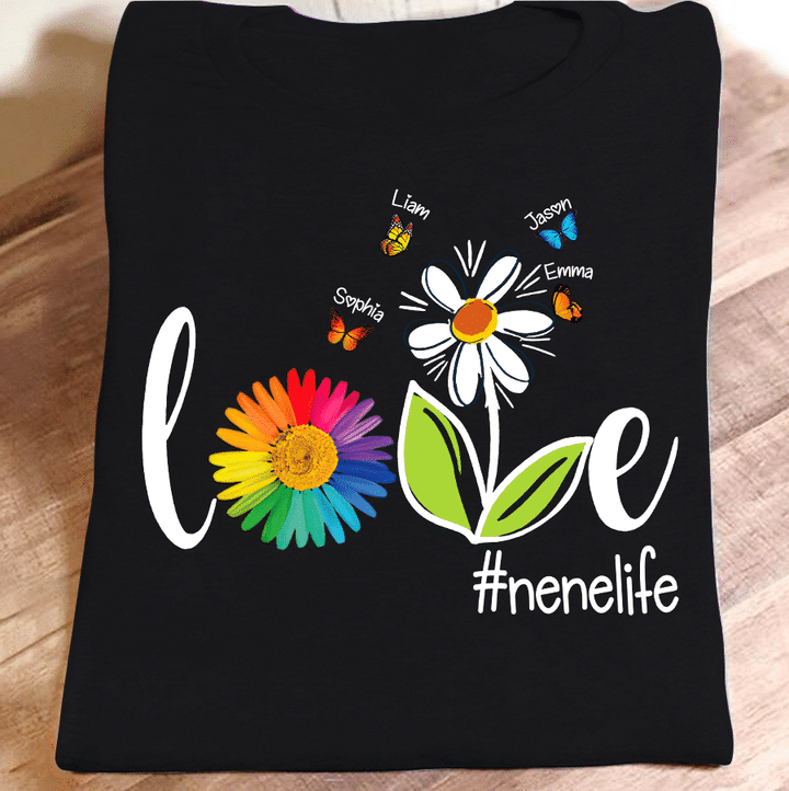 Love Nene Life Butterfly | Personalized T-Shirt