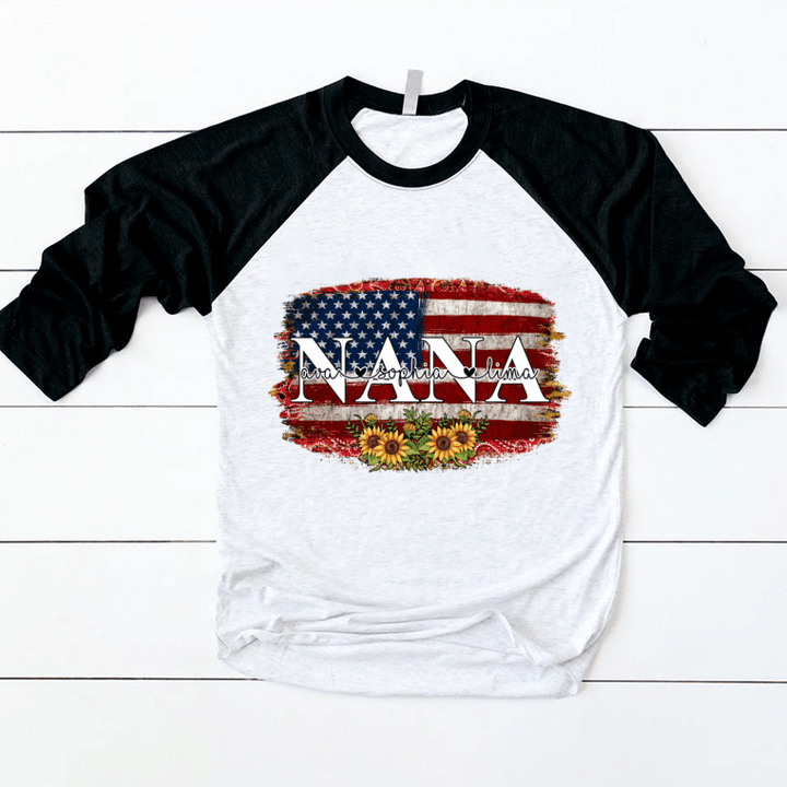 Nana Flag Sunflower Baseball