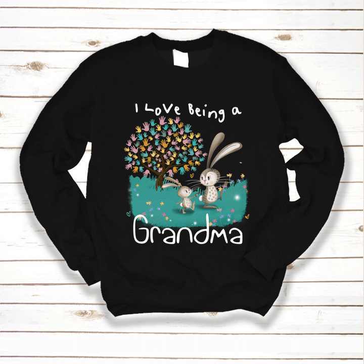I love Being Grandma Bunny Sweatshirt