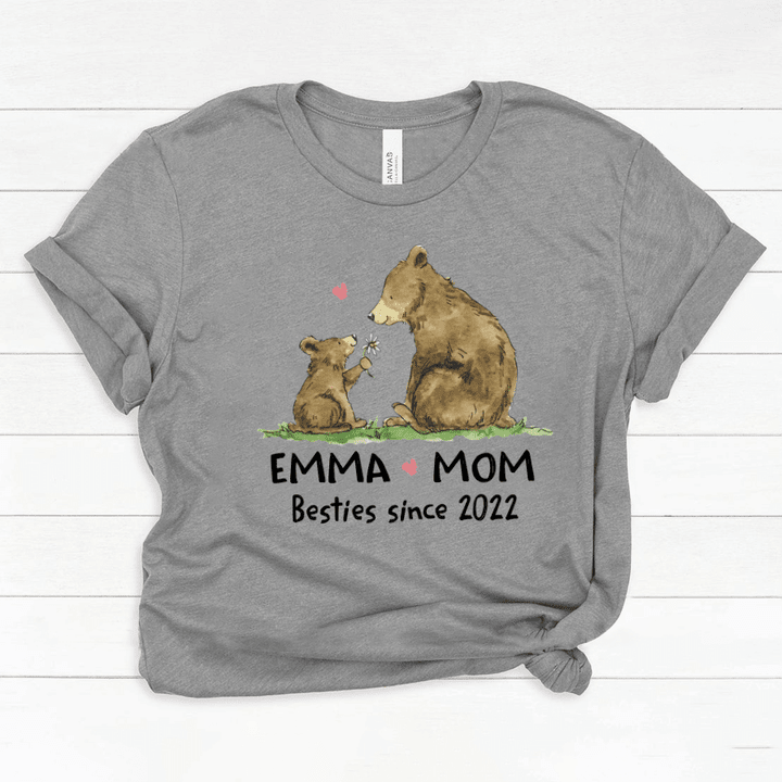Mom And Kid Besties Bear Classic Canvas