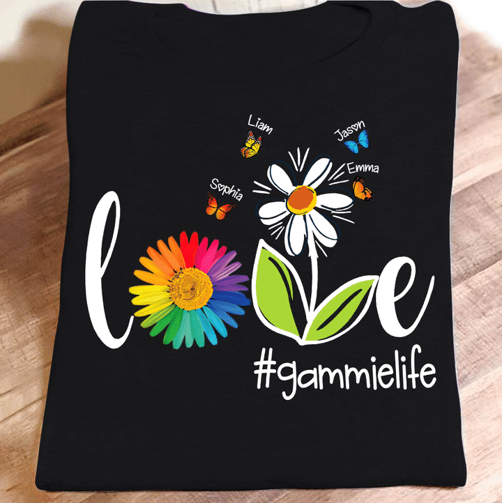 Love Gammie Life Butterfly | Personalized T-Shirt
