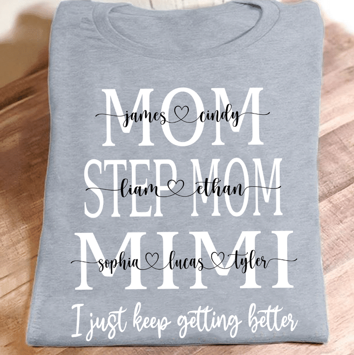 Mom Step Mom Mimi | Personalized T-Shirt