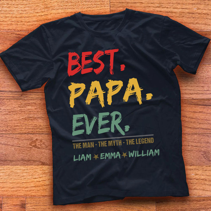 Best Papa Ever | Personalized T-Shirt
