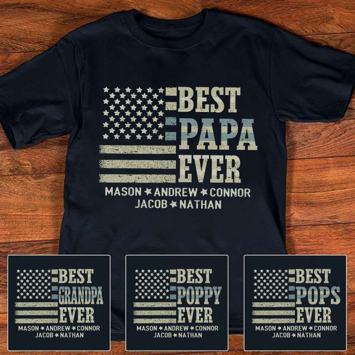 Best Papa Ever Art Shirt