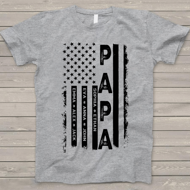 Papa Flag | Personalized T-Shirt