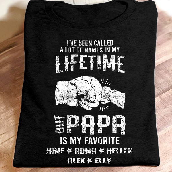 Papa - Is My Favorite | Personalized T-Shirt
