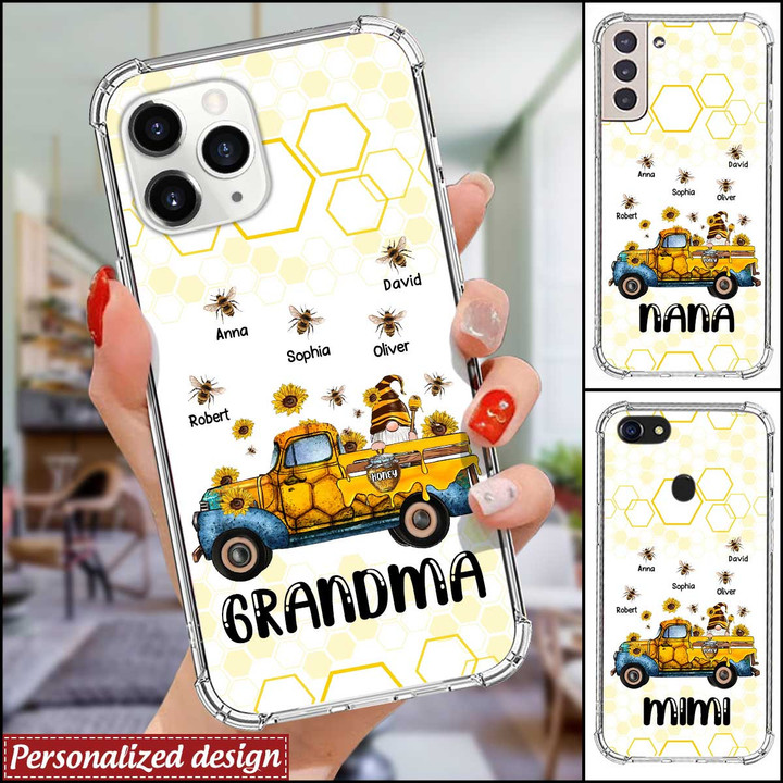 Western Gnomes Truck with Bee's and Sunflowers Personalized Grandma Mom Space Phone case NVL07MAY22XT2 Space Phone Case Humancustom - Unique Personalized Gifts Iphone iPhone 13 