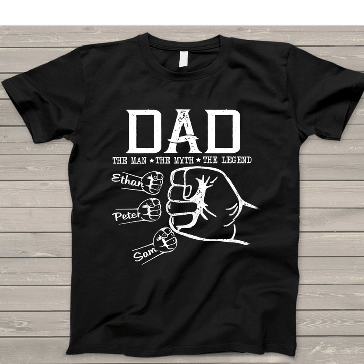 Dad The Man The Myth The Legend Hands, Dad Shirt T-Shirt
