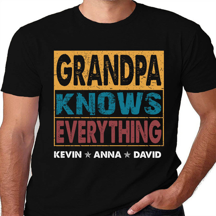 Grandpa Knows Everything | Personalized T-Shirt