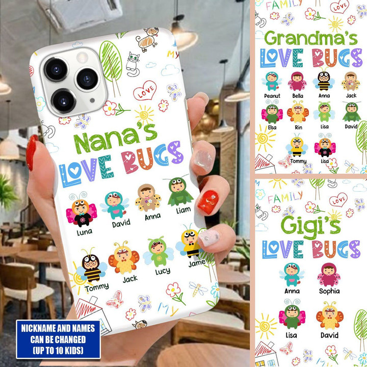 Personalized Nana's Love Bugs Phone case NVL13JUL21NQ1 Phonecase FUEL 