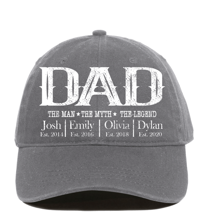 Dad The Man The Myth The Legend | Personalized Classic Baseball Cap
