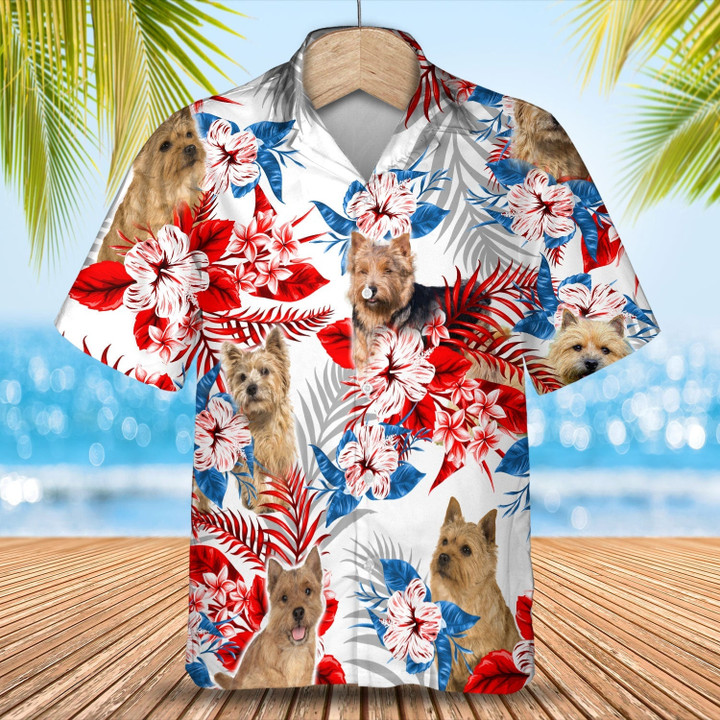 Norwich Terrier Hawaiian Shirt - Summer aloha shirt, Hawaiian shirt for Men and women